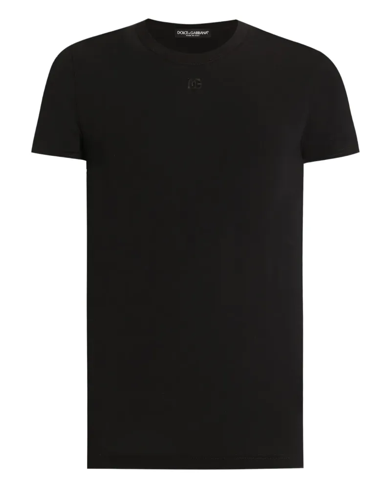 Dolce & Gabbana T-Shirt mit rundem Ausschnitt - Schwarz Schwarz