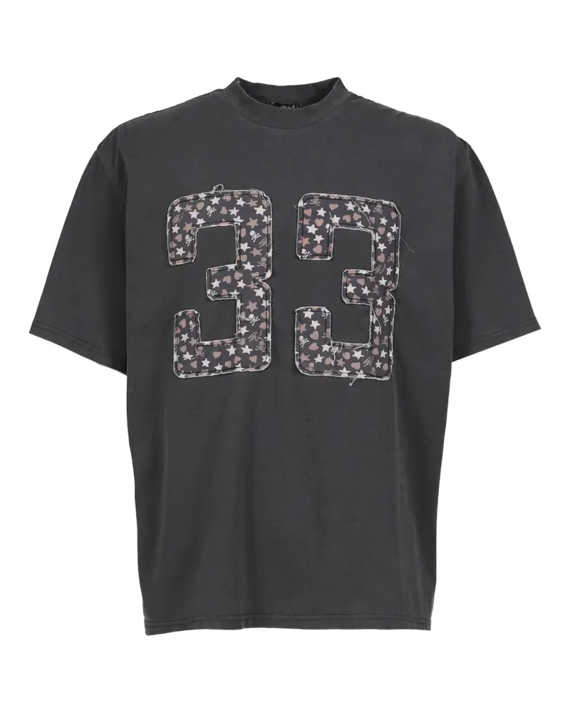 Mastermind Japan x SWJP appliqué T-shirt - Grau Grau