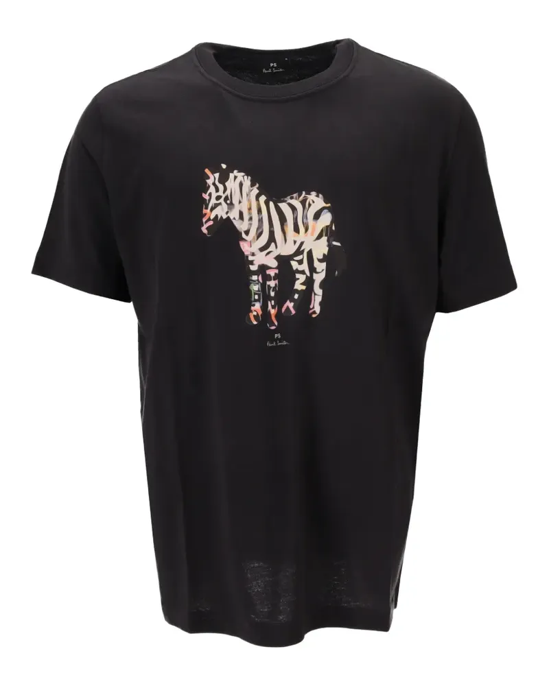 Paul Smith T-Shirt mit Zebra-Motiv - Schwarz Schwarz