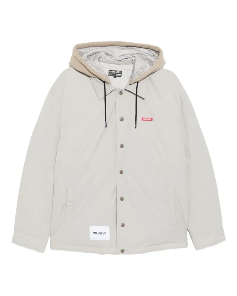 Izzue Jacke mit Logo-Stickerei - Grau Grau