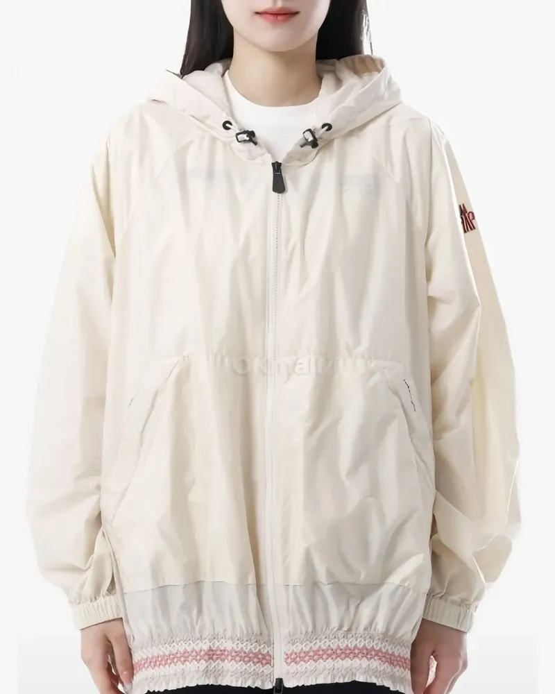 Moncler Verzierter Regenmantel - Nude Nude