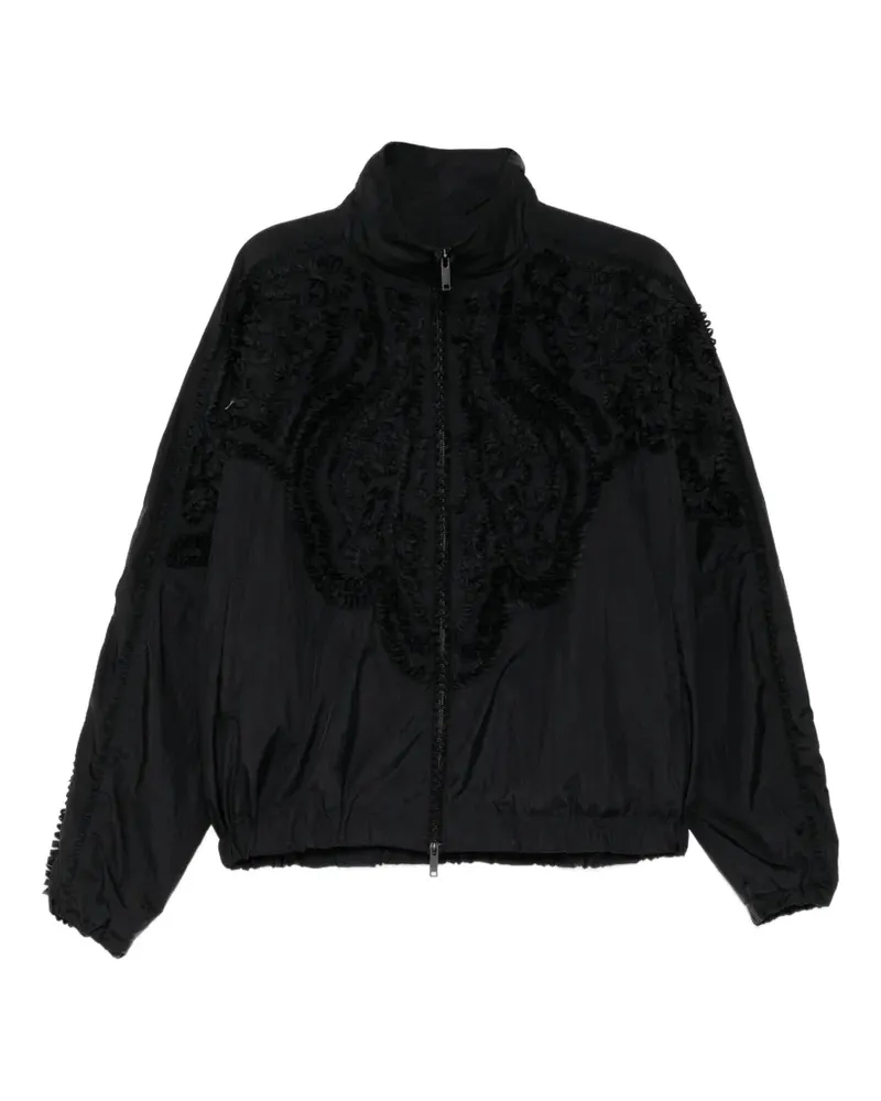 TAAKK floral-embroidered jacket - Schwarz Schwarz