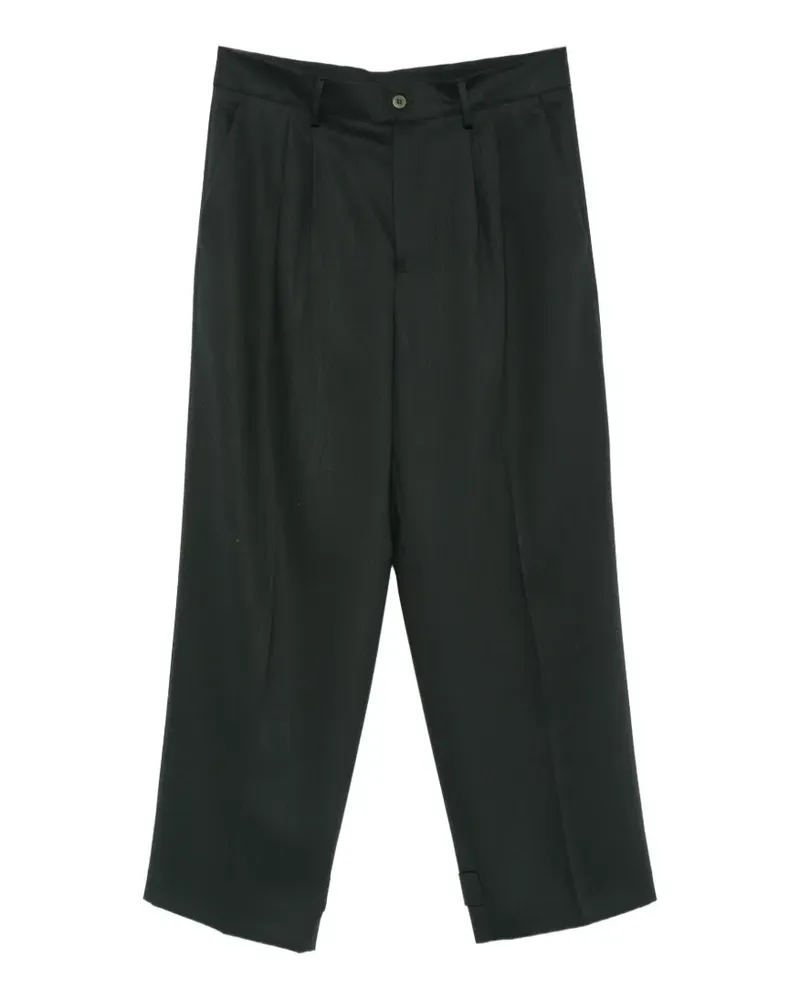 Costumein Hose mit Falten und geknöpften Bündchen - Grün Grün