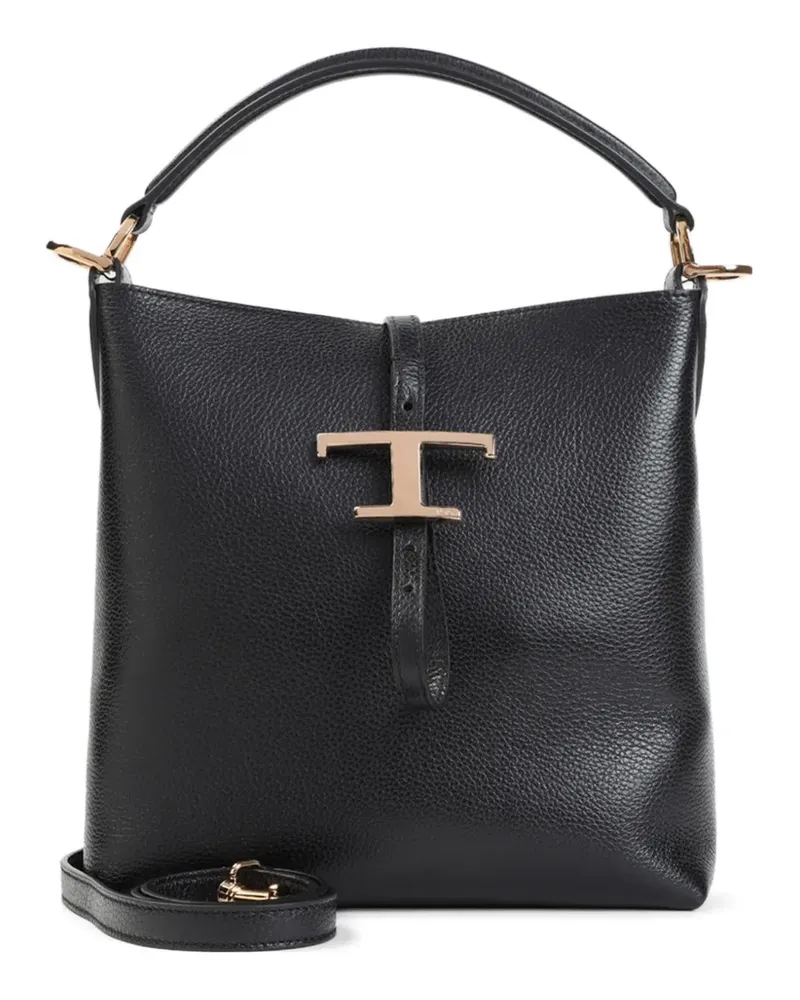 TOD'S T Timeless Schultertasche - Schwarz Schwarz