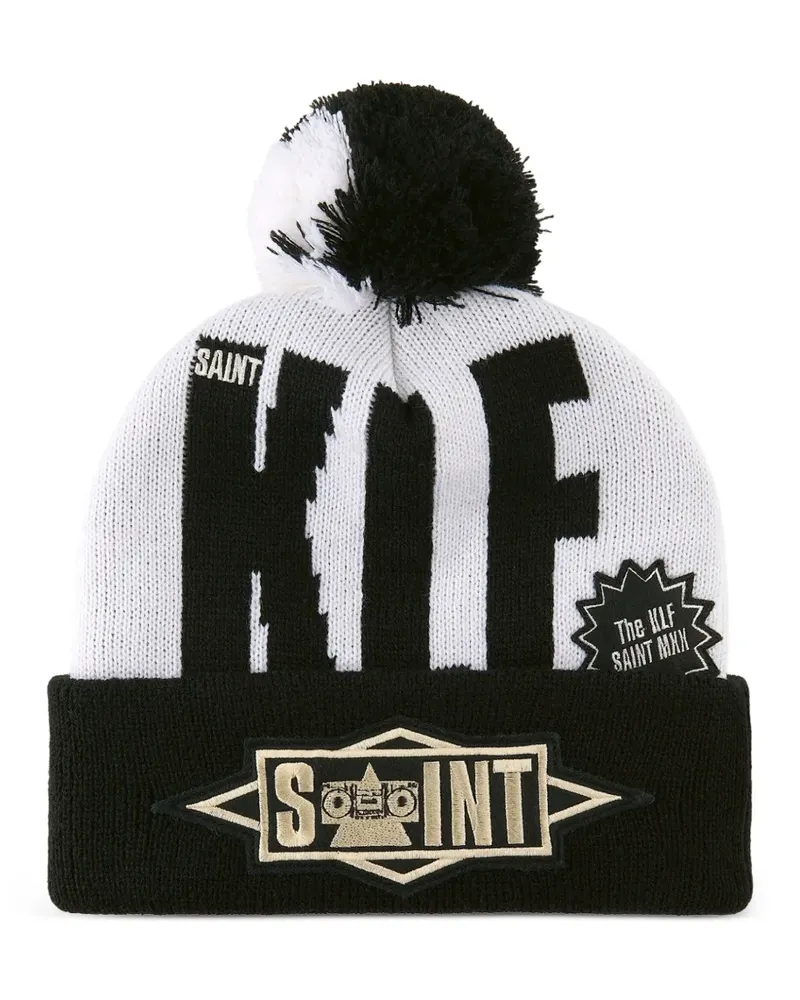 SAINT MXXXXXX x Klf Beanie mit Bommel - Weiß Weiß