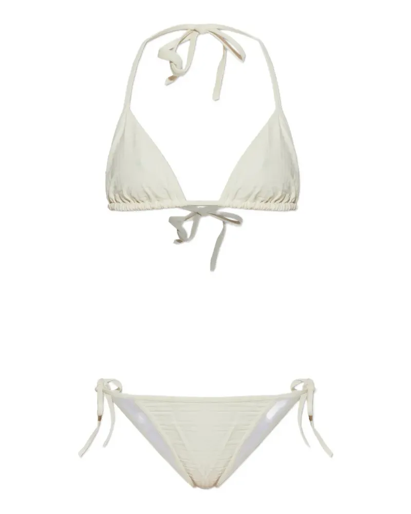 Balmain monogram-pattern bikini - Weiß Weiß