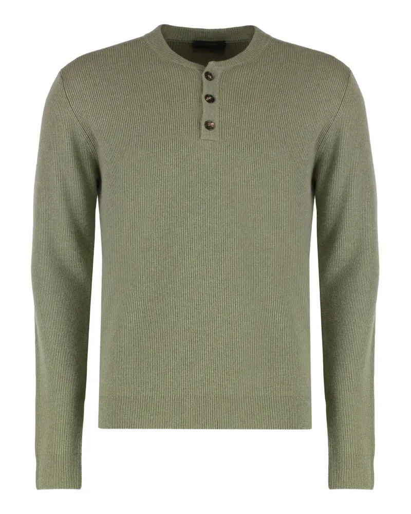 Slowear ribbed virgin-wool sweater - Grün Grün