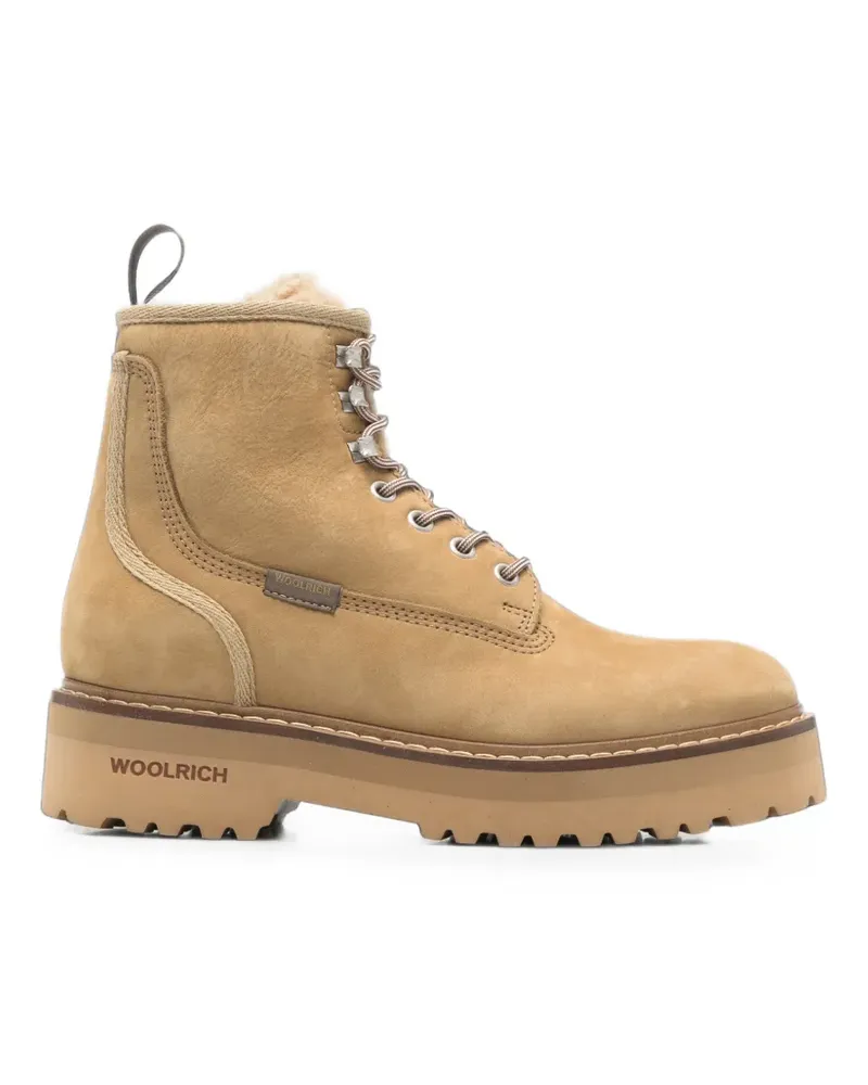 Woolrich Plateau-Stiefeletten mit Shearling-Futter - Nude Nude