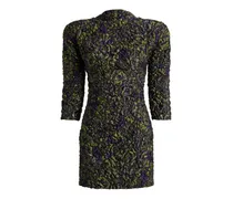 Kleid aus Cloqué-Jacquard - Grün