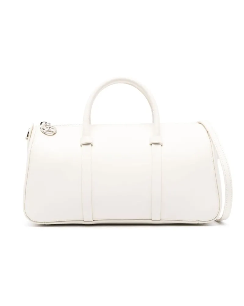 Longchamp Shopper mit Logo-Prägung - Weiß Weiß