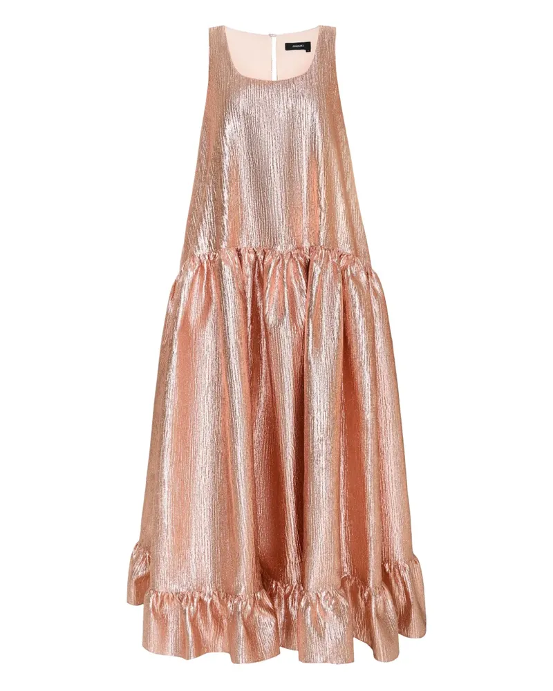 ANOUKI Ausgestelltes Metallic-Kleid - Rosa Rosa