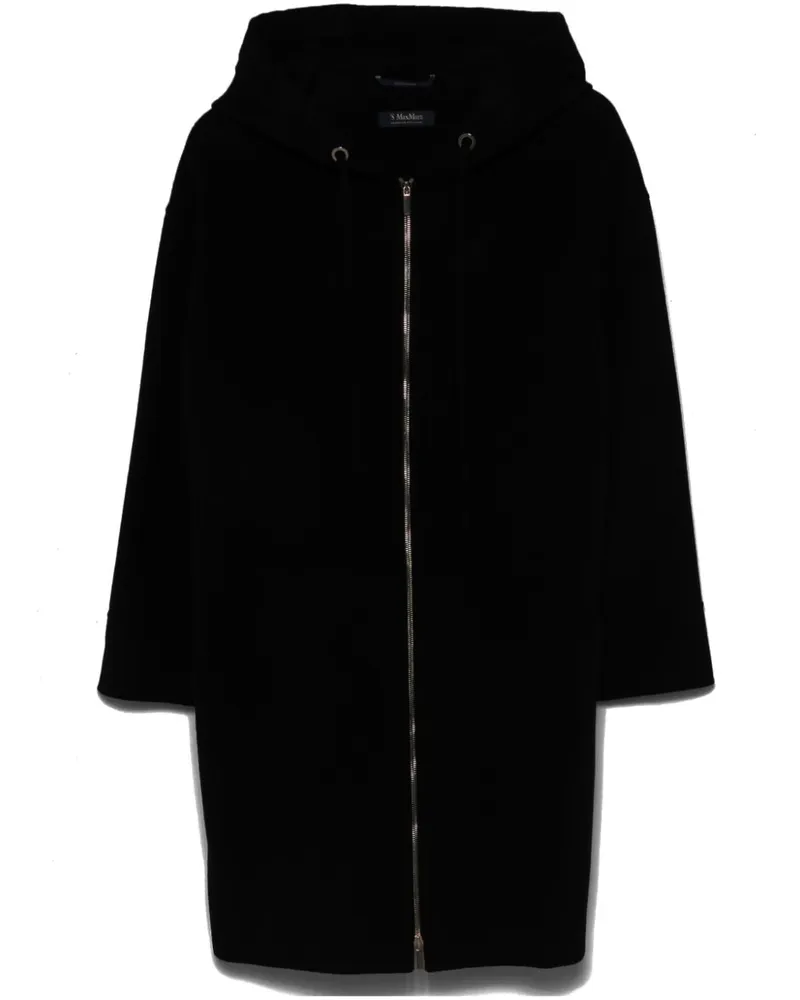 Max Mara Velo Mantel - Schwarz Schwarz