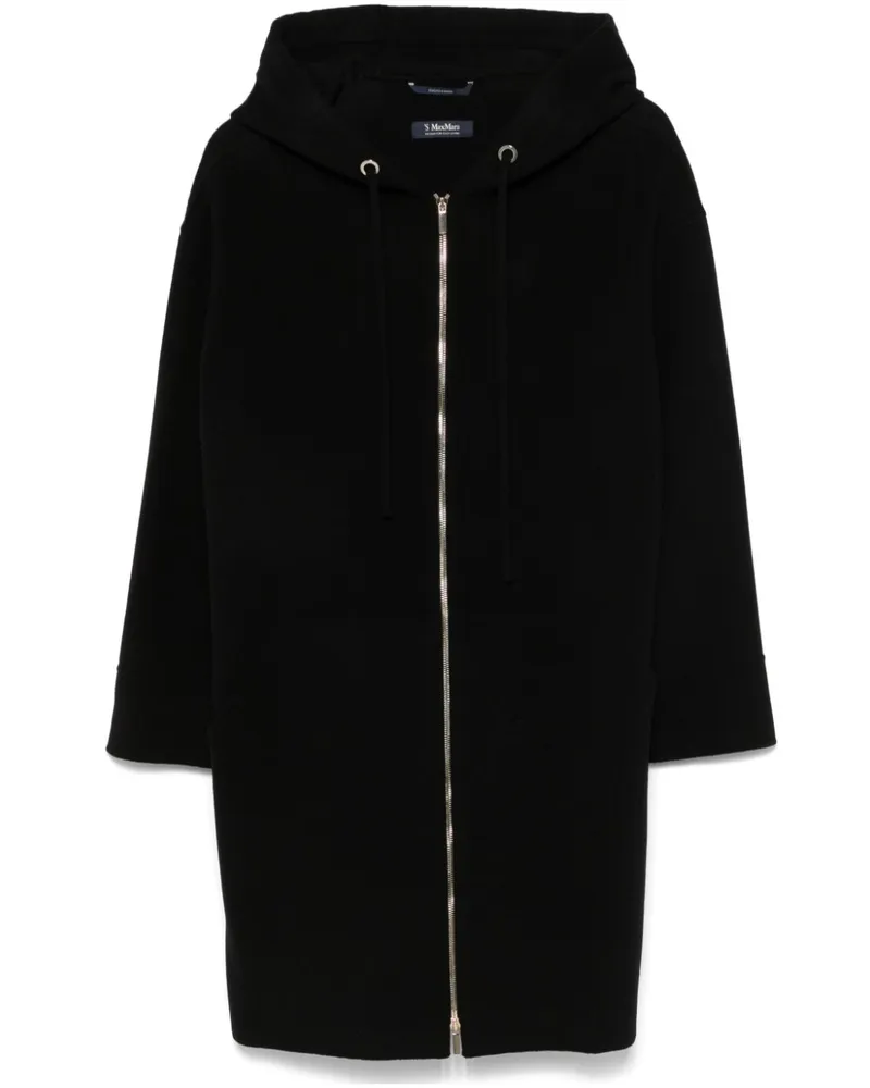 Max Mara Velo Mantel - Schwarz Schwarz