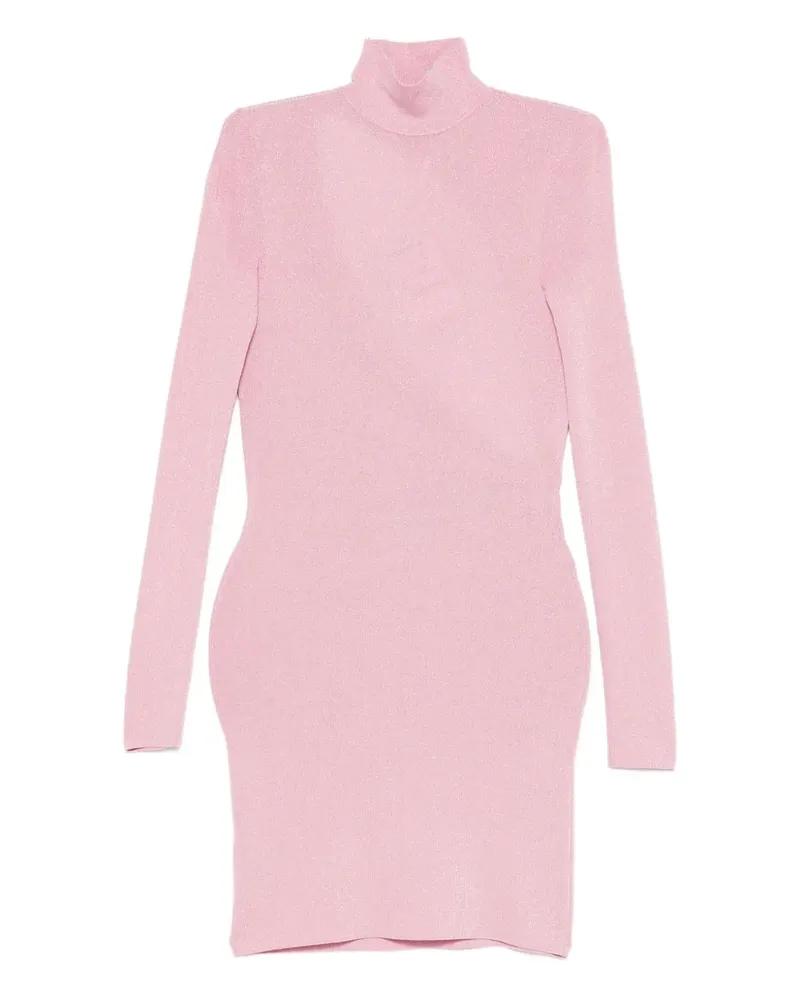 Self-Portrait Kleid mit Stehkragen - Rosa Rosa