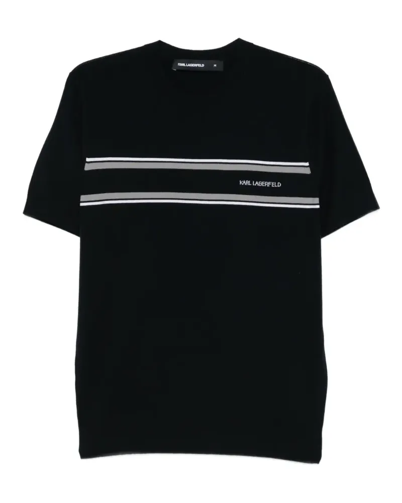 Karl Lagerfeld striped T-shirt - Blau Blau