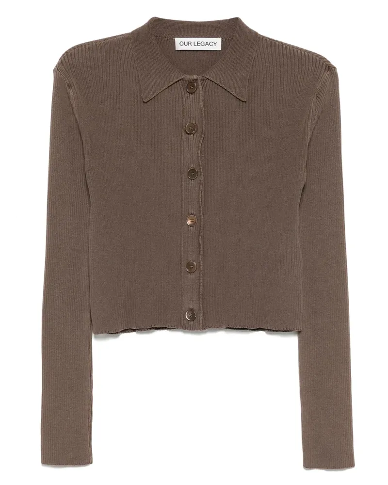 Our Legacy Mazzy Polo-Cardigan - Braun Braun