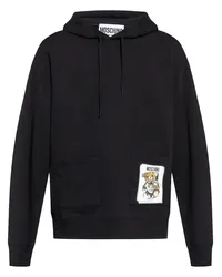 Moschino Sweatshirt mit Logo-Print Schwarz