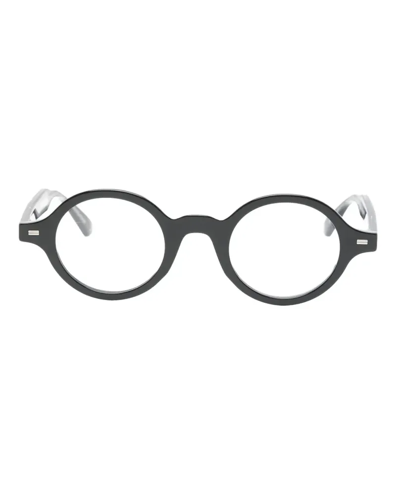 Kenzo Weave Brille mit rundem Gestell - Schwarz Schwarz