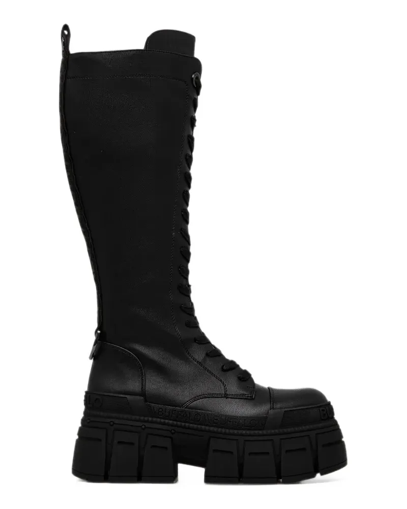 Buffalo Gospher Plateau-Stiefel - Schwarz Schwarz