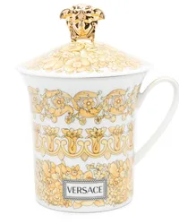 Versace Tasse mit Medusa Rhapsody-Print Weiß