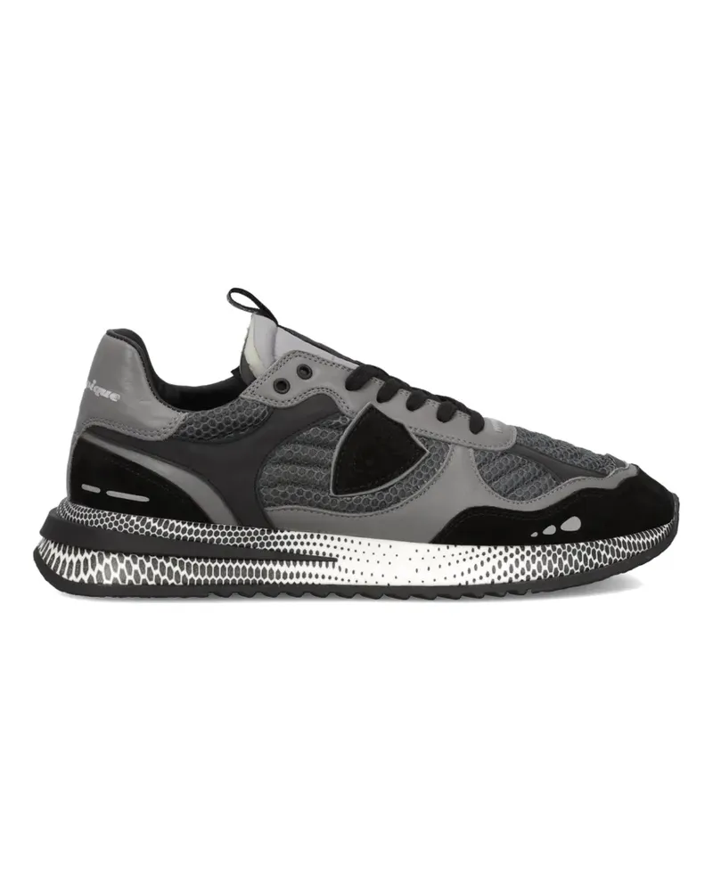 Philippe Model Olympique Sneakers mit Mesh-Einsätzen - Schwarz Schwarz