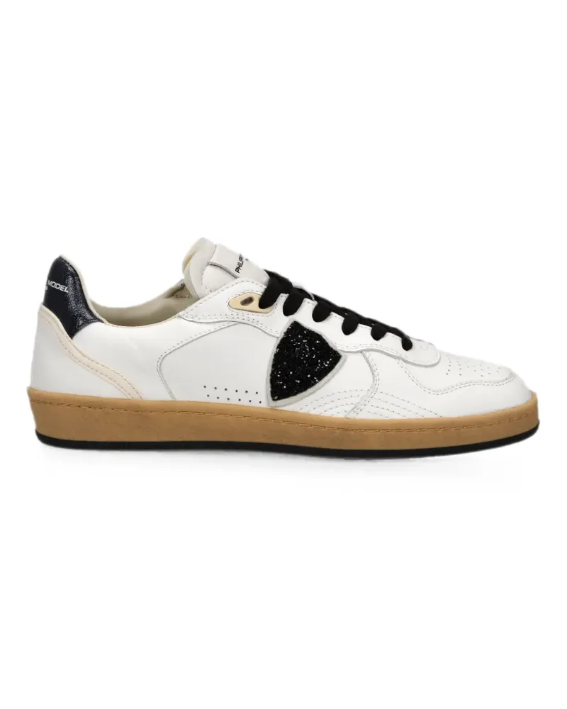 Philippe Model Sneakers mit Glitter-Patchwork - Weiß Weiß