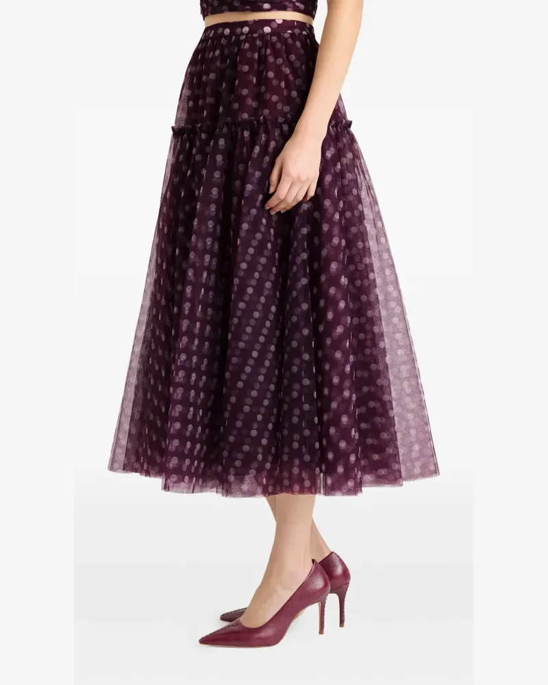 Cinq à Sept Camille Rock mit Polka Dots - Violett Violett