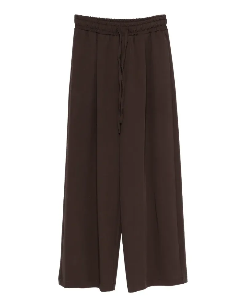 VICOLO drawstring wide-leg trousers - Braun Braun