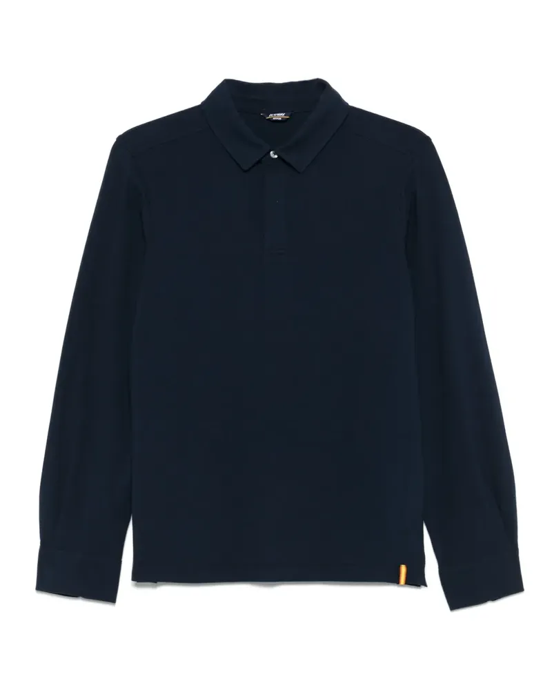 K-Way Langärmeliges Poloshirt - Blau Blau