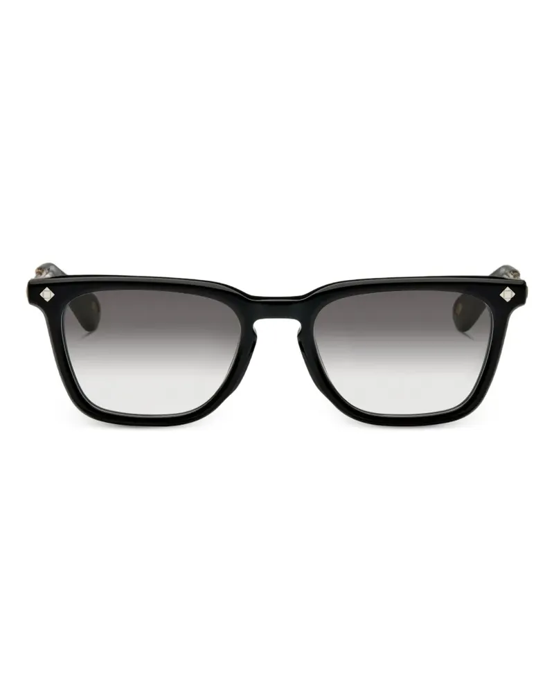 Lunetterie Générale Chivalry is not Dead Sonnenbrille mit eckigem Gestell - Schwarz Schwarz
