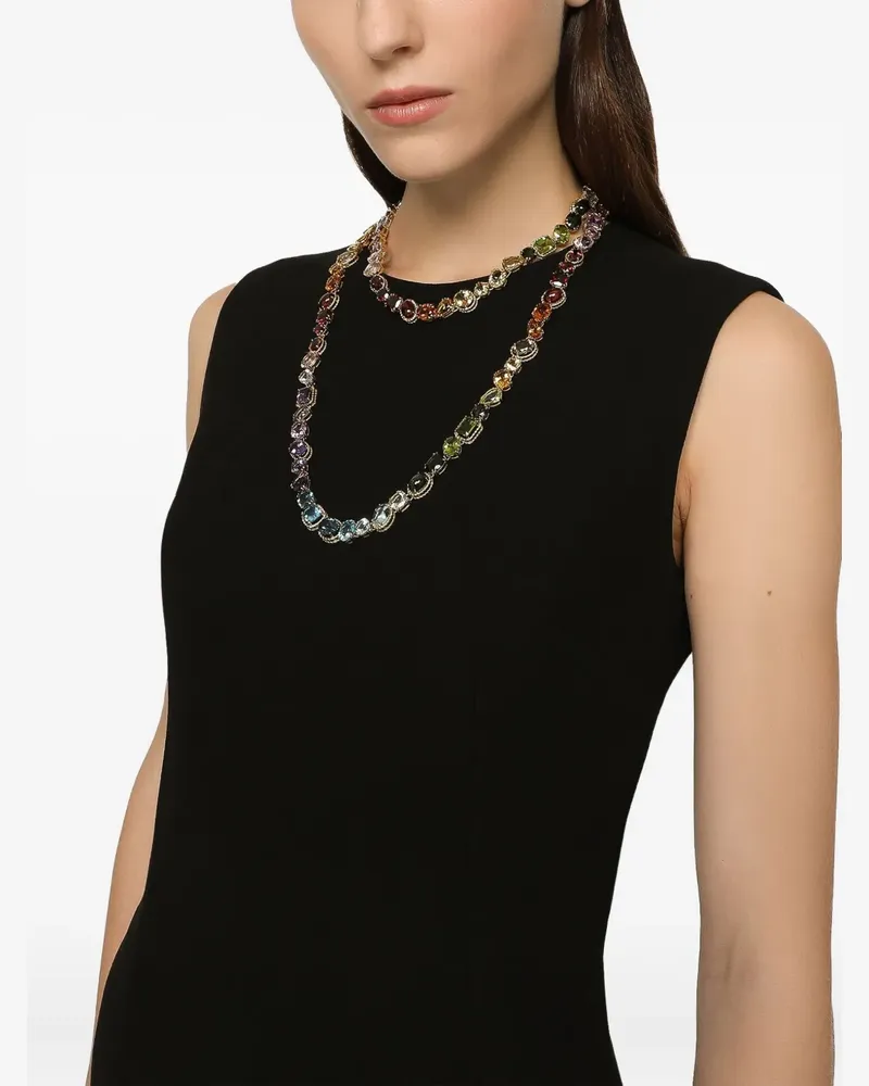 Dolce & Gabbana 18kt Rainbow Gelbgoldhalskette mit Schmuckstein - Mehrfarbig Mehrfarbig