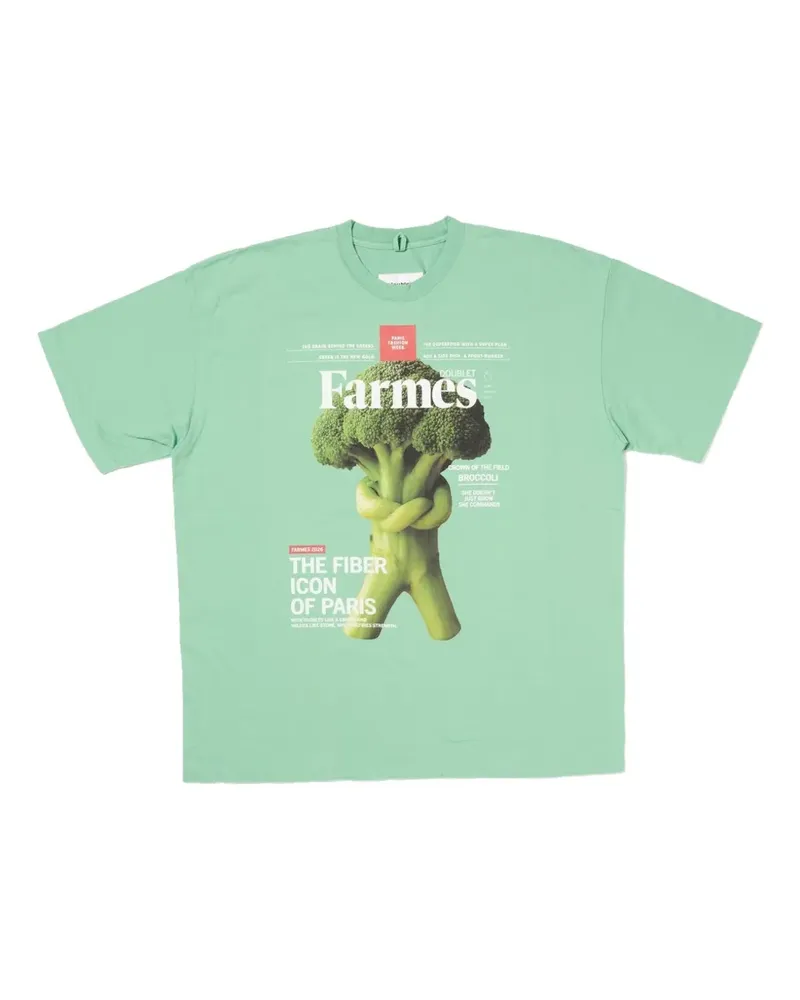 Doublet printed round-neck T-shirt - Grün Grün