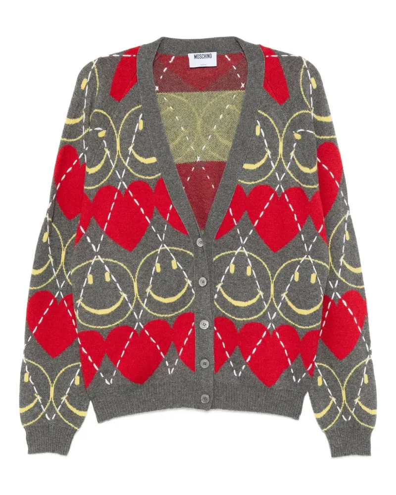 Moschino Smiley® Cardigan - Grau Grau