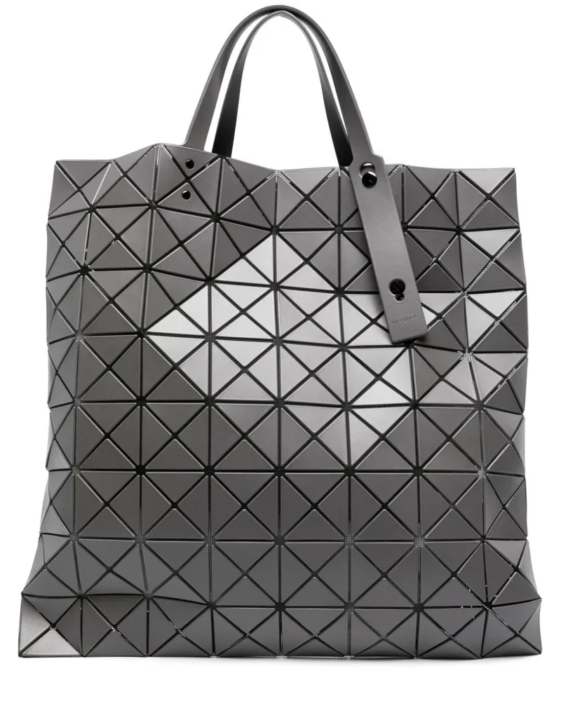 Issey Miyake Lucent Shopper mit geometrischem Muster Grau