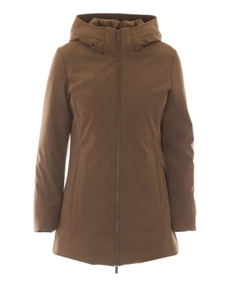 Woolrich hooded zip-up coat - Braun Braun