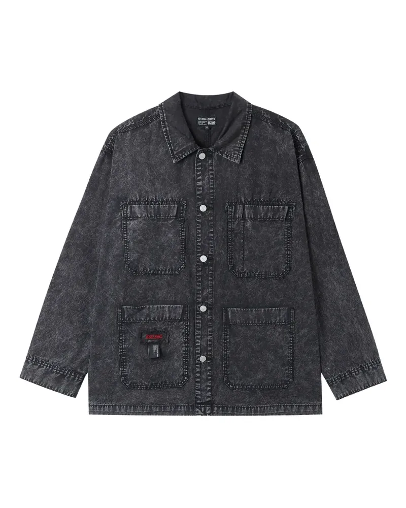 Izzue Jacke mit geknöpften Taschen - Grau Grau