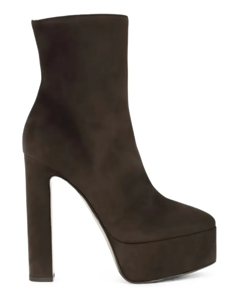 Le Silla Nora platform ankle boots - Braun Braun