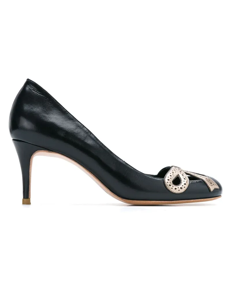 Sarah Chofakian Pumps aus Leder - Blau Blau