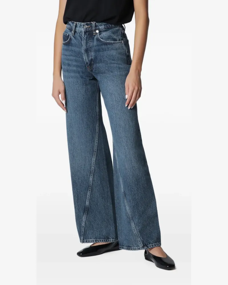 Anine Bing Brie Jeans 33" - Blau Blau