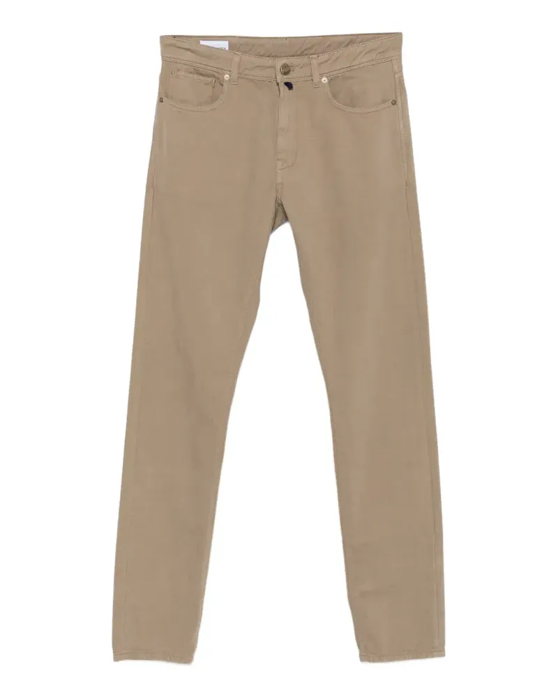 Incotex Gerade Hose mit Reißverschluss - Nude Nude