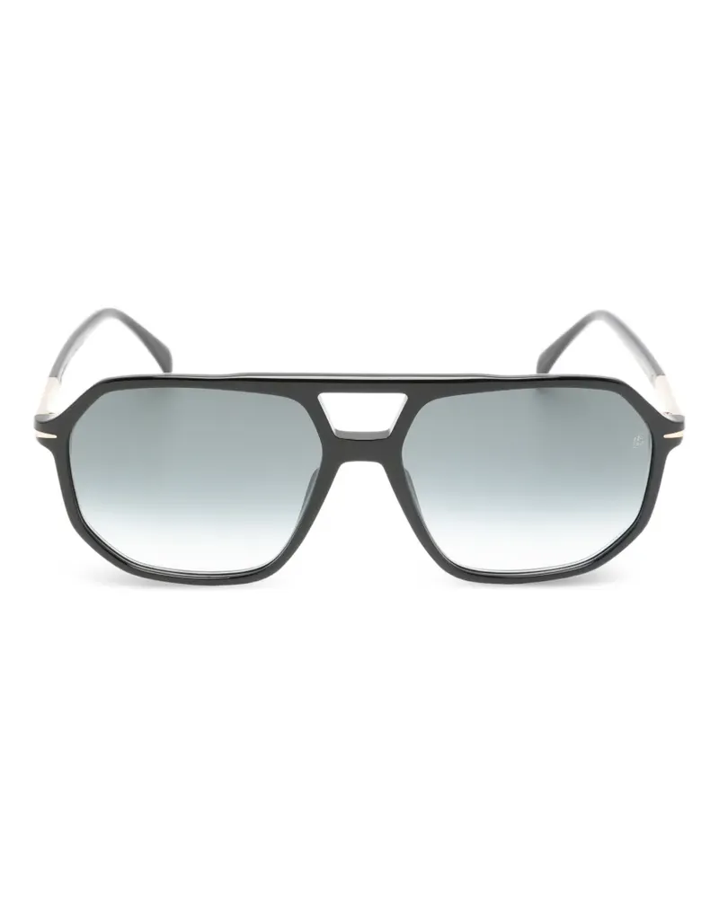 EYEWEAR by DAVID BECKHAM Sonnenbrille mit geometrischem Gestell - Schwarz Schwarz