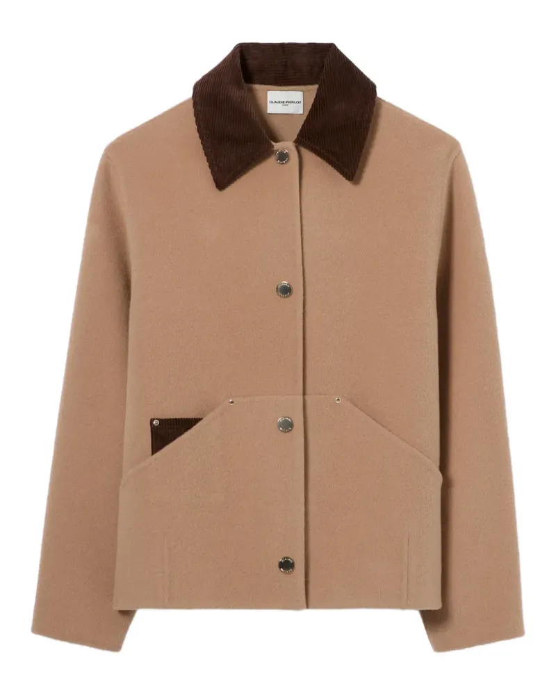 Claudie Pierlot Jacke mit Cordkragen - Nude Nude