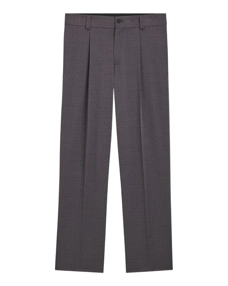 HUGO BOSS checkered trousers - Grau Grau