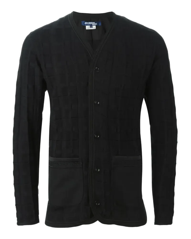 Junya Watanabe Texturierter Cardigan - Schwarz Schwarz