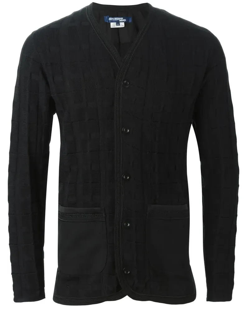 Junya Watanabe Texturierter Cardigan - Schwarz Schwarz