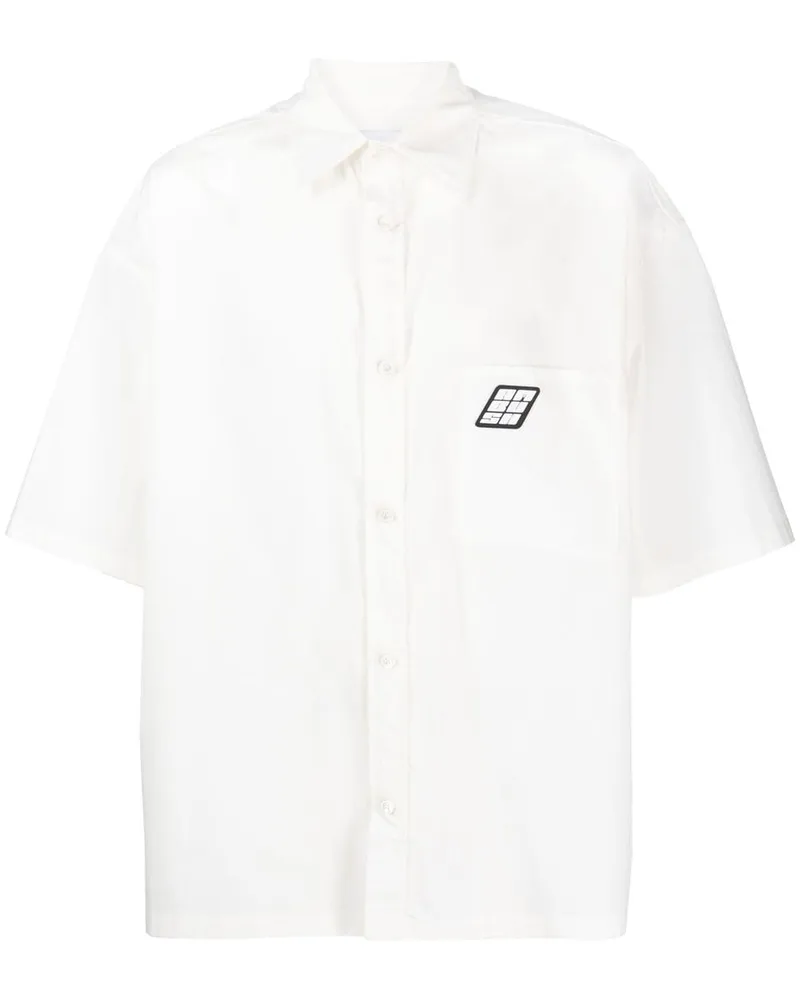 AMBUSH Bowlinghemd mit Logo-Patch - Weiß Weiß