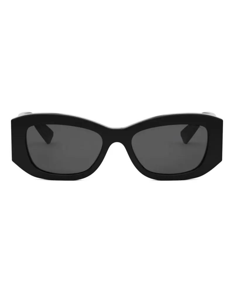Bulgari Sonnenbrille mit geometrischem Gestell - Schwarz Schwarz