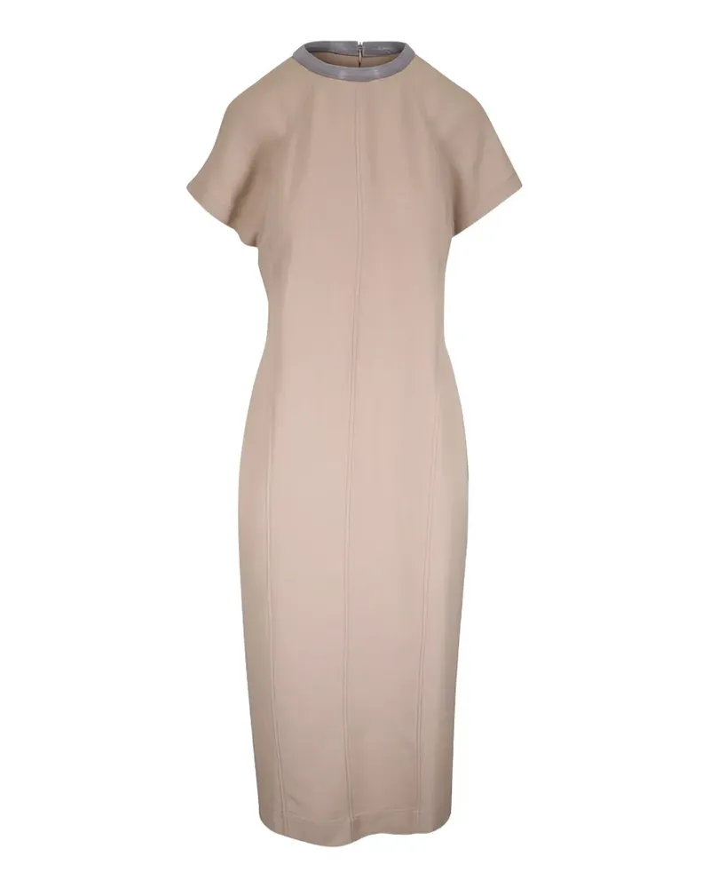 Brunello Cucinelli Midikleid mit Einsätzen - Nude Nude