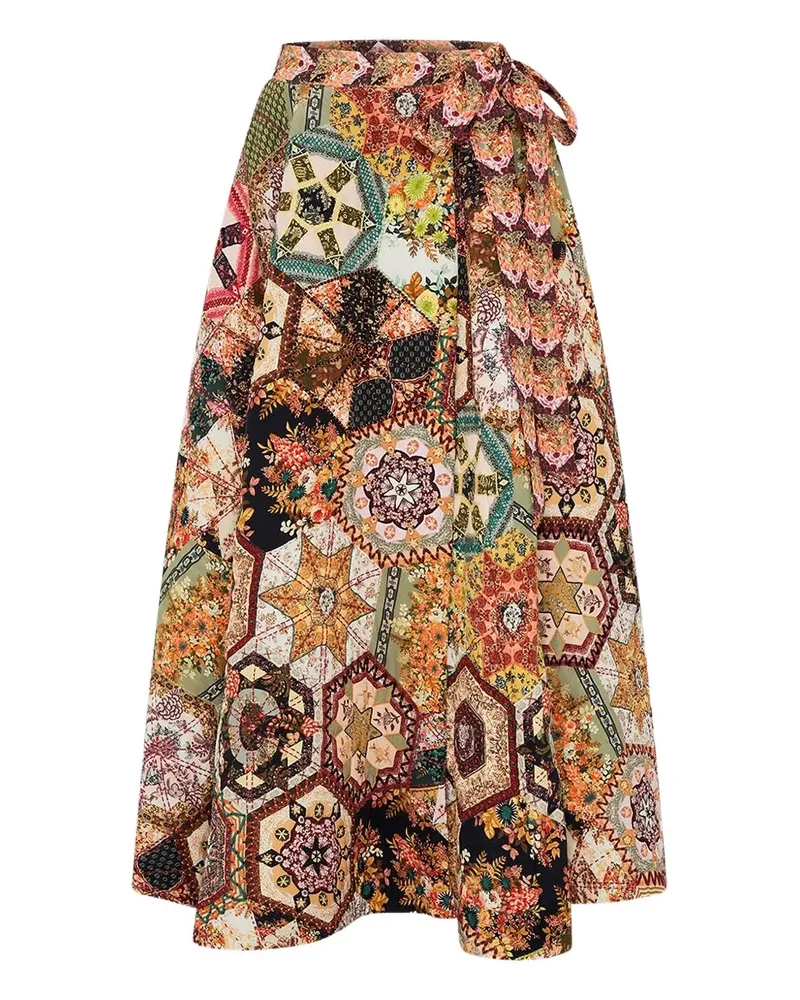 Camilla Bestickter Stitched in Time Wickelrock - Braun Braun