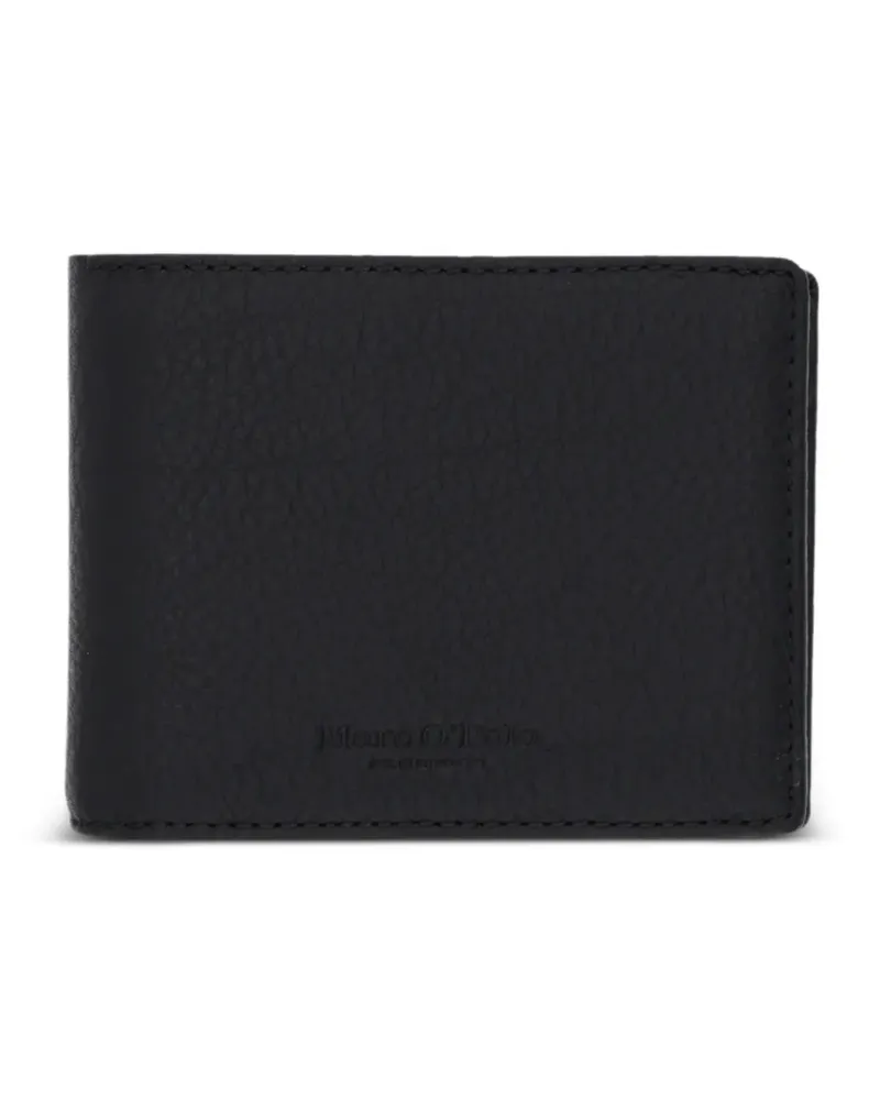 Marc O'Polo logo-motif grained-leather wallet - Schwarz Schwarz